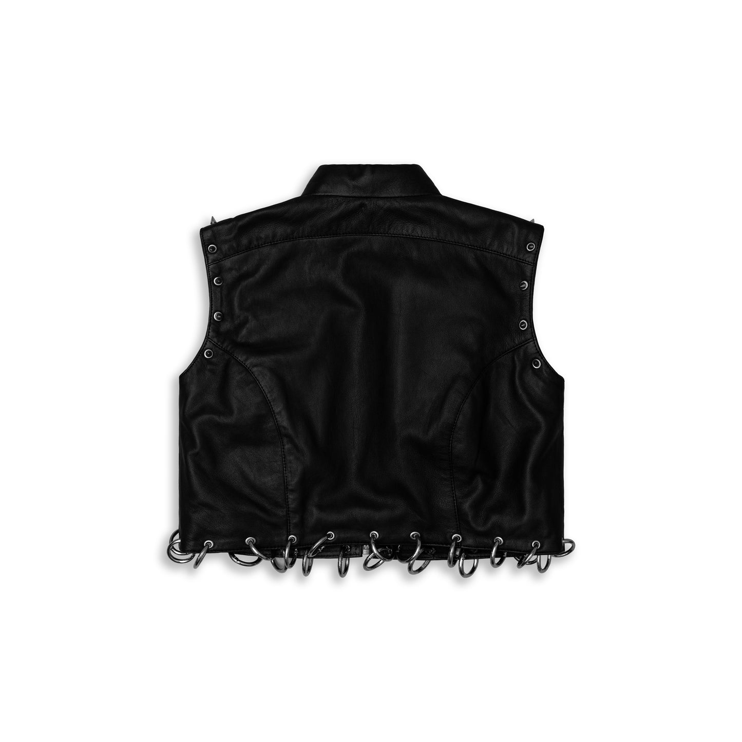 SHADOWPUNK LEATHER CROP TOP - Khoja.co