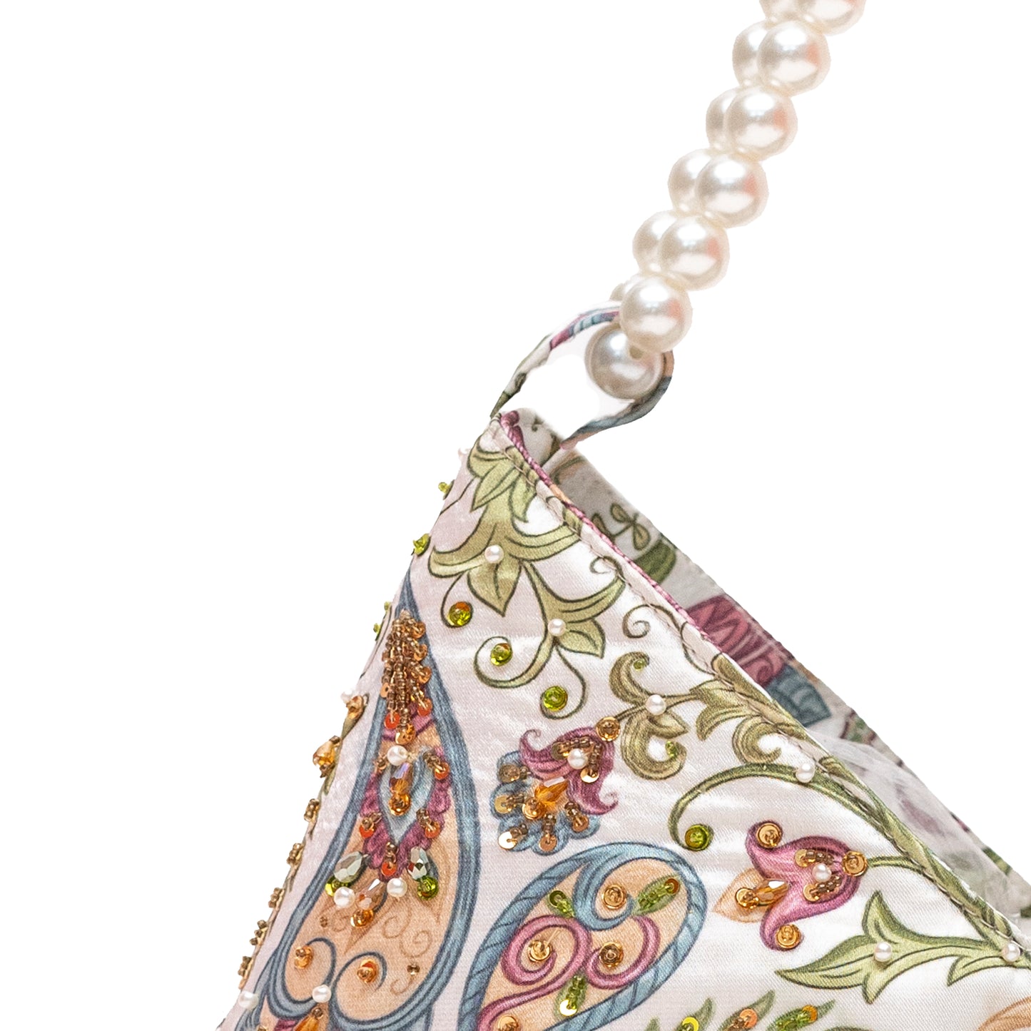 PAISLEY CHARM SILK BAG - Khoja.co