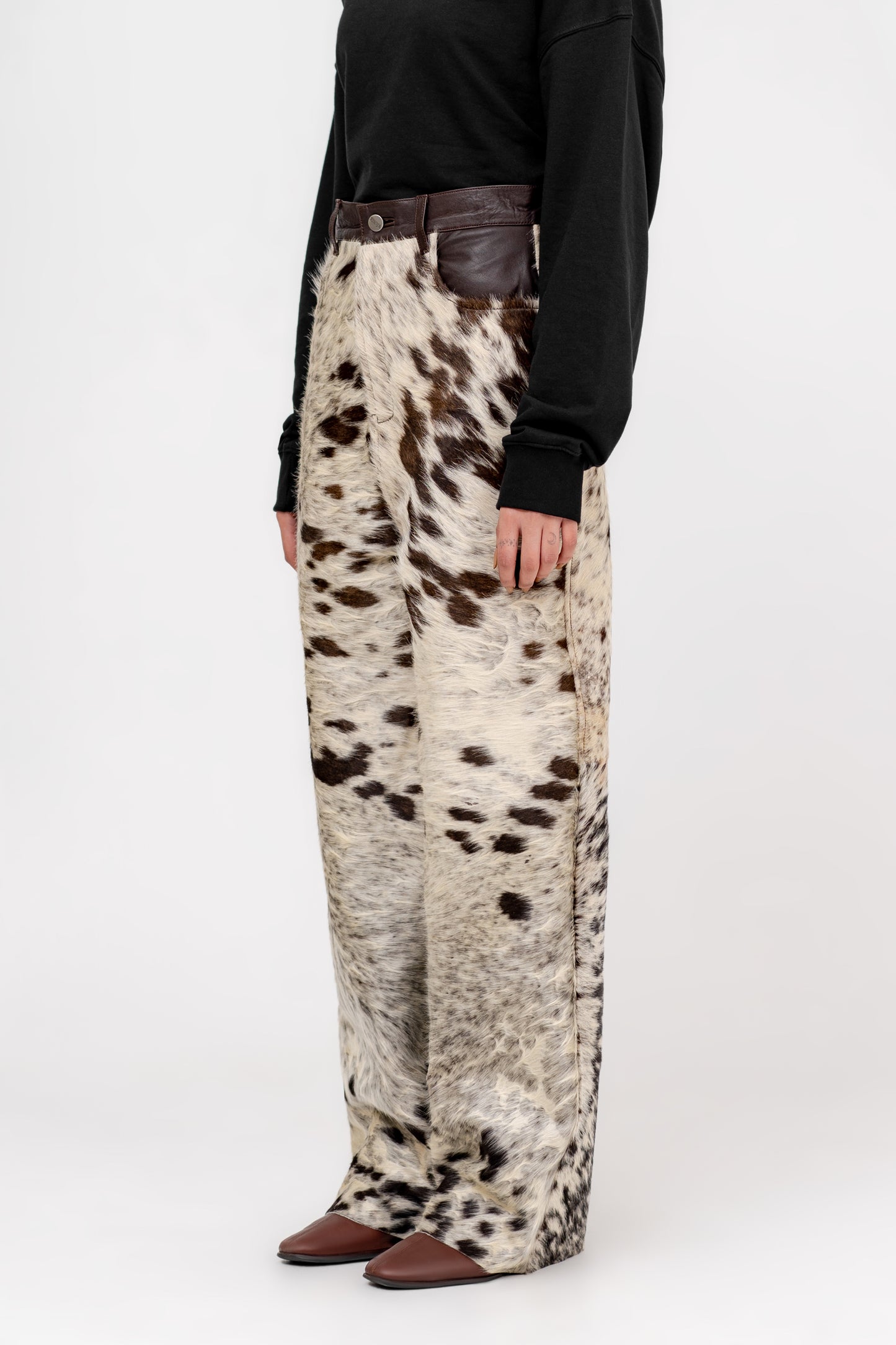 “The Majestic Mirage" Hair-on Leather Pants - Khoja.co