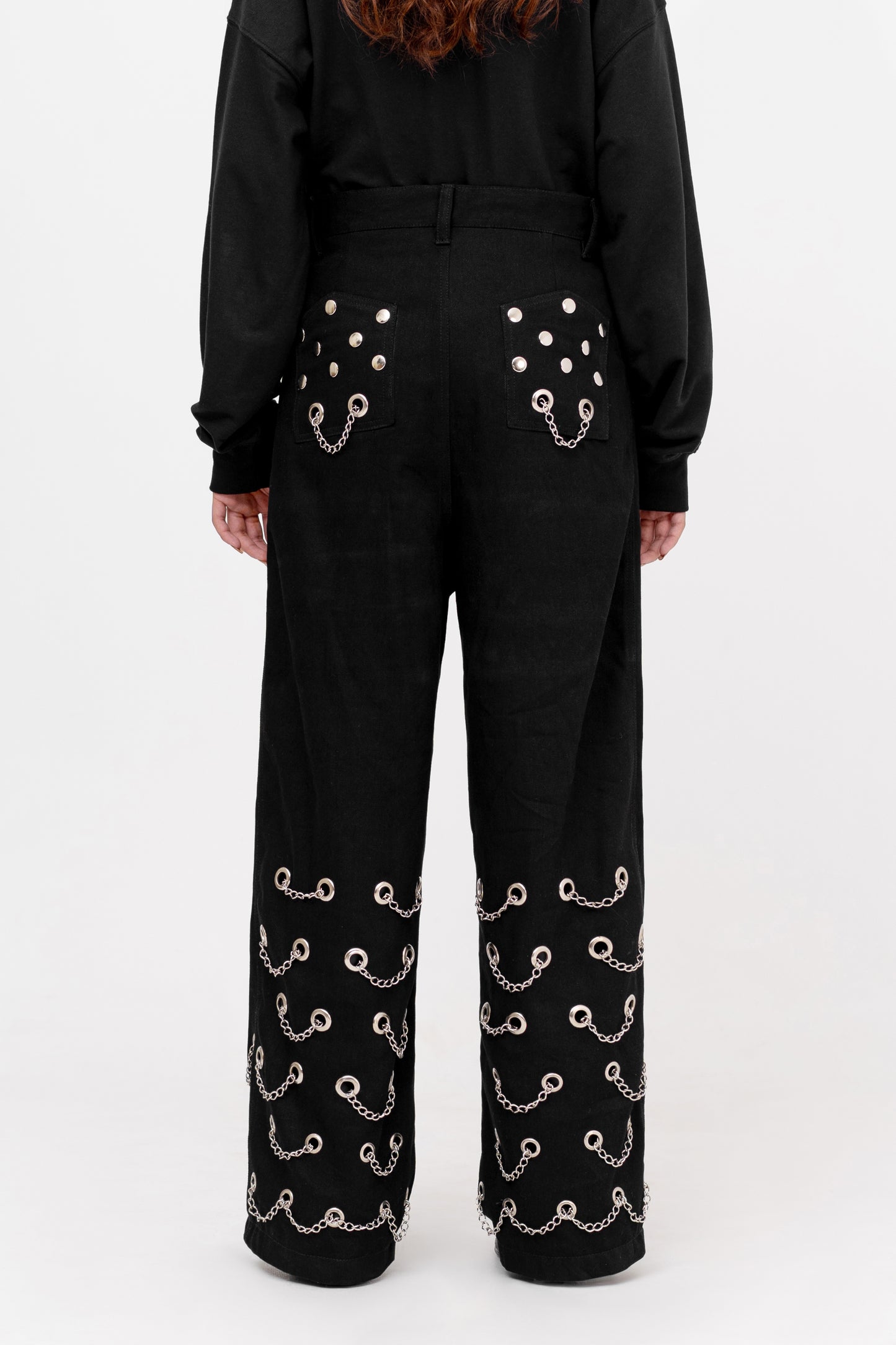 "Buttoned Blast Ensemble" Fiber Pants - Khoja.co
