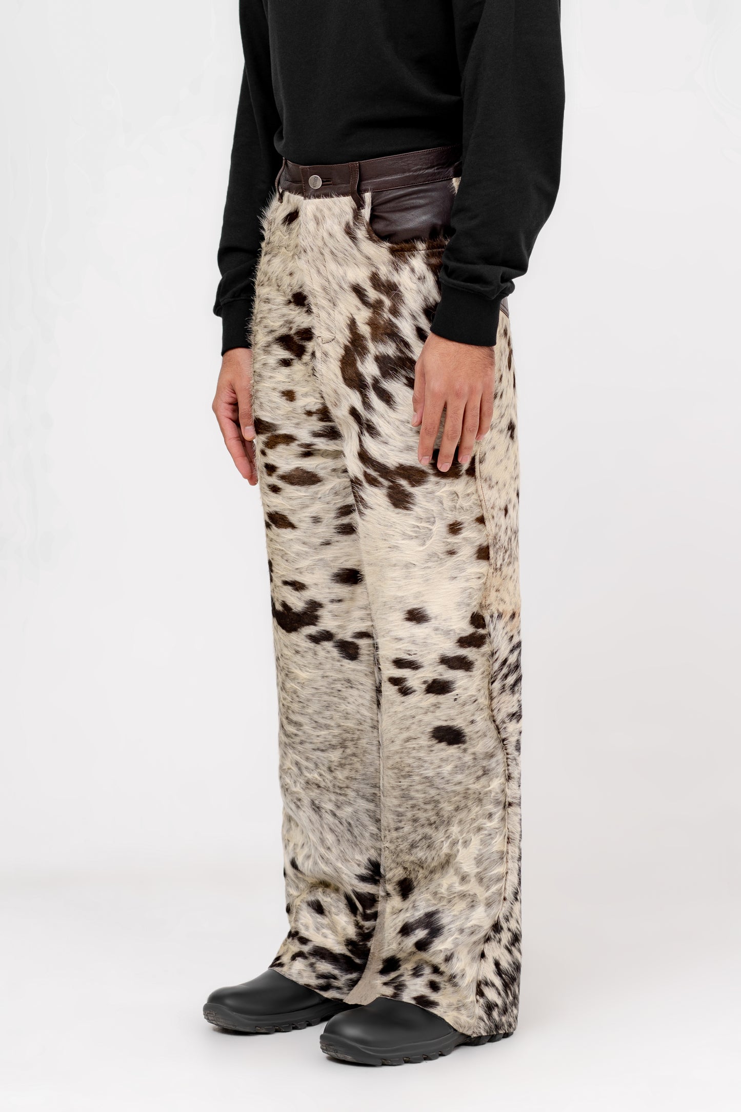 “The Majestic Mirage" Hair-on Leather Pants - Khoja.co
