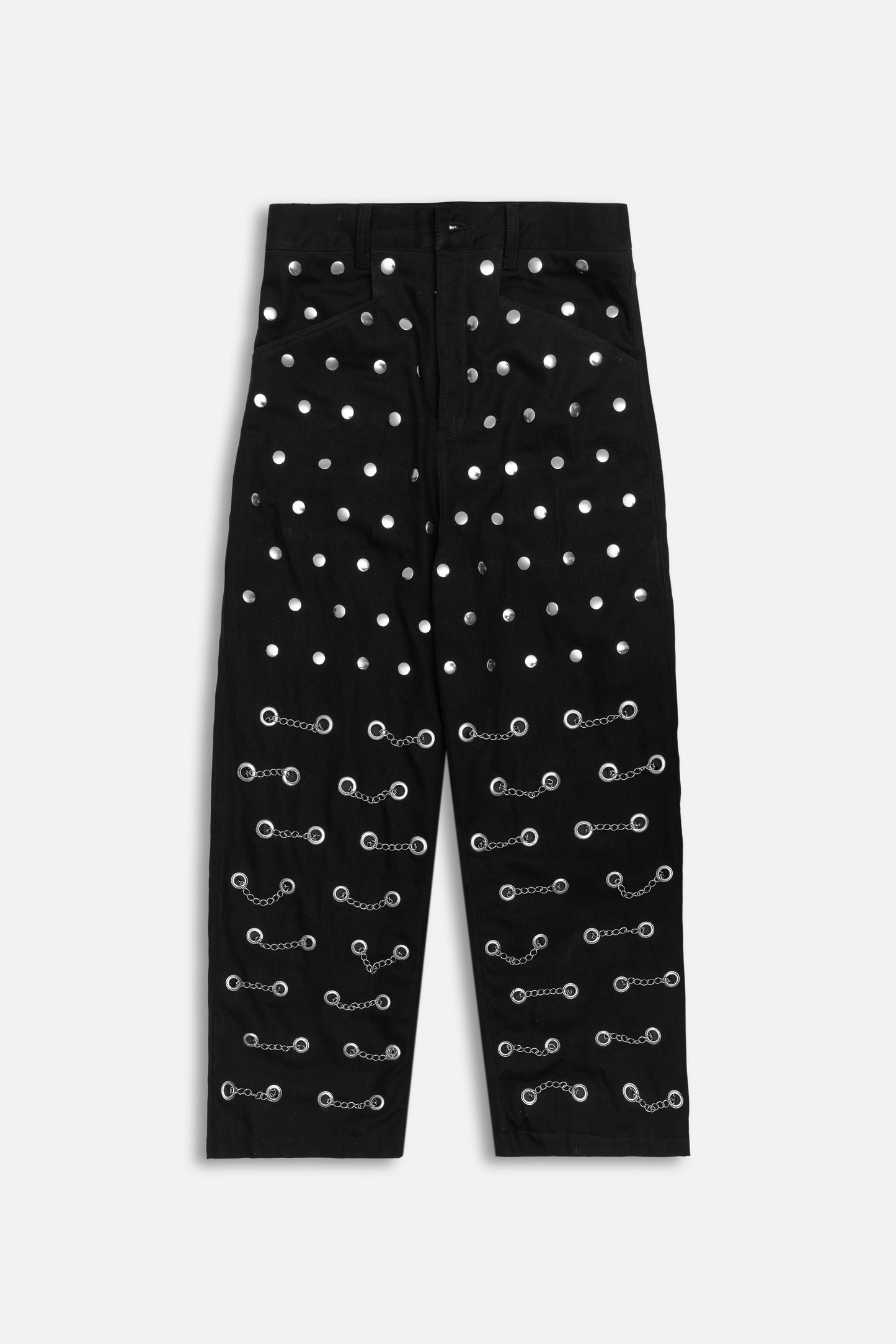 "Buttoned Blast Ensemble" Fiber Pants - Khoja.co
