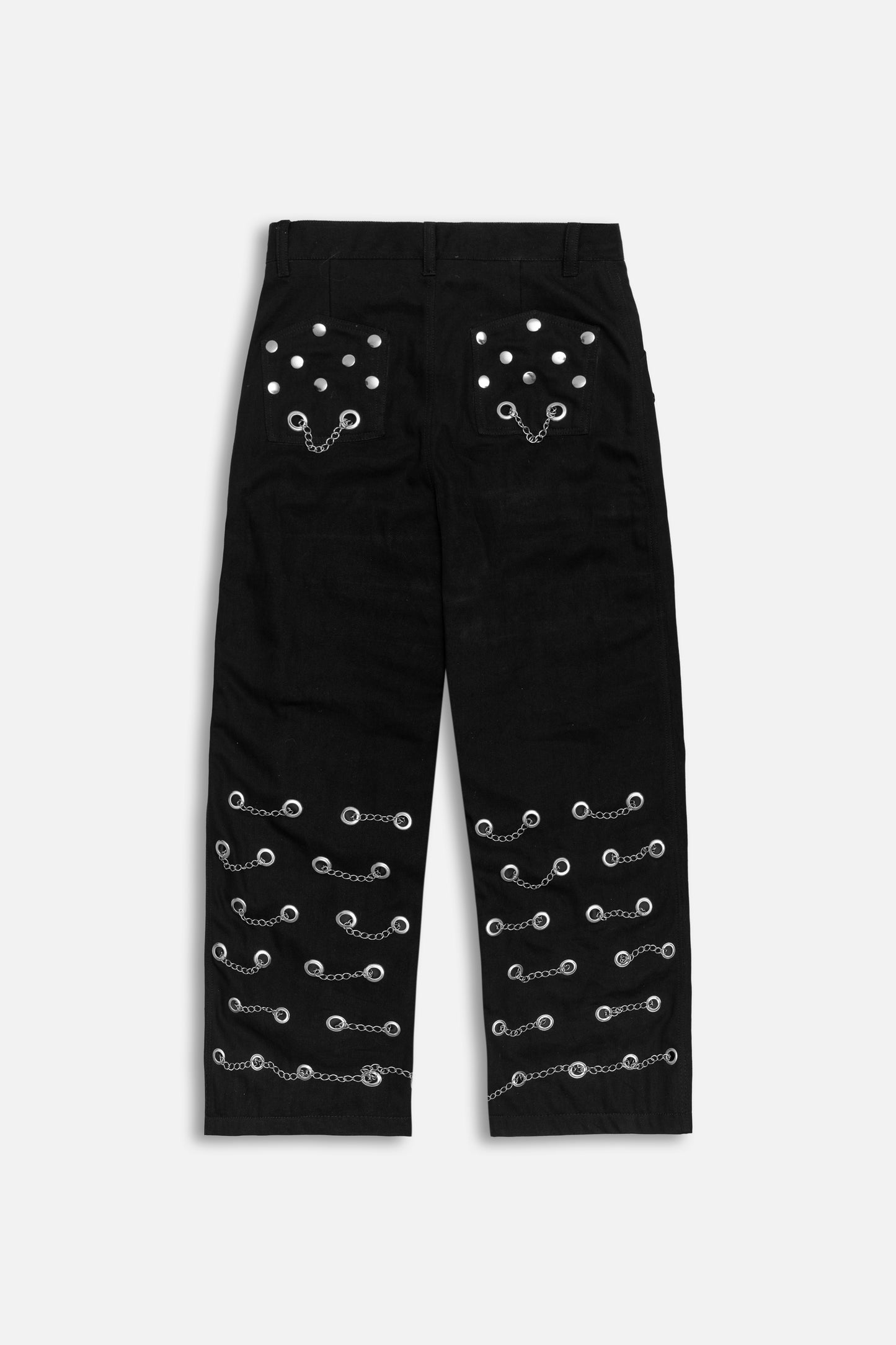 "Buttoned Blast Ensemble" Fiber Pants - Khoja.co