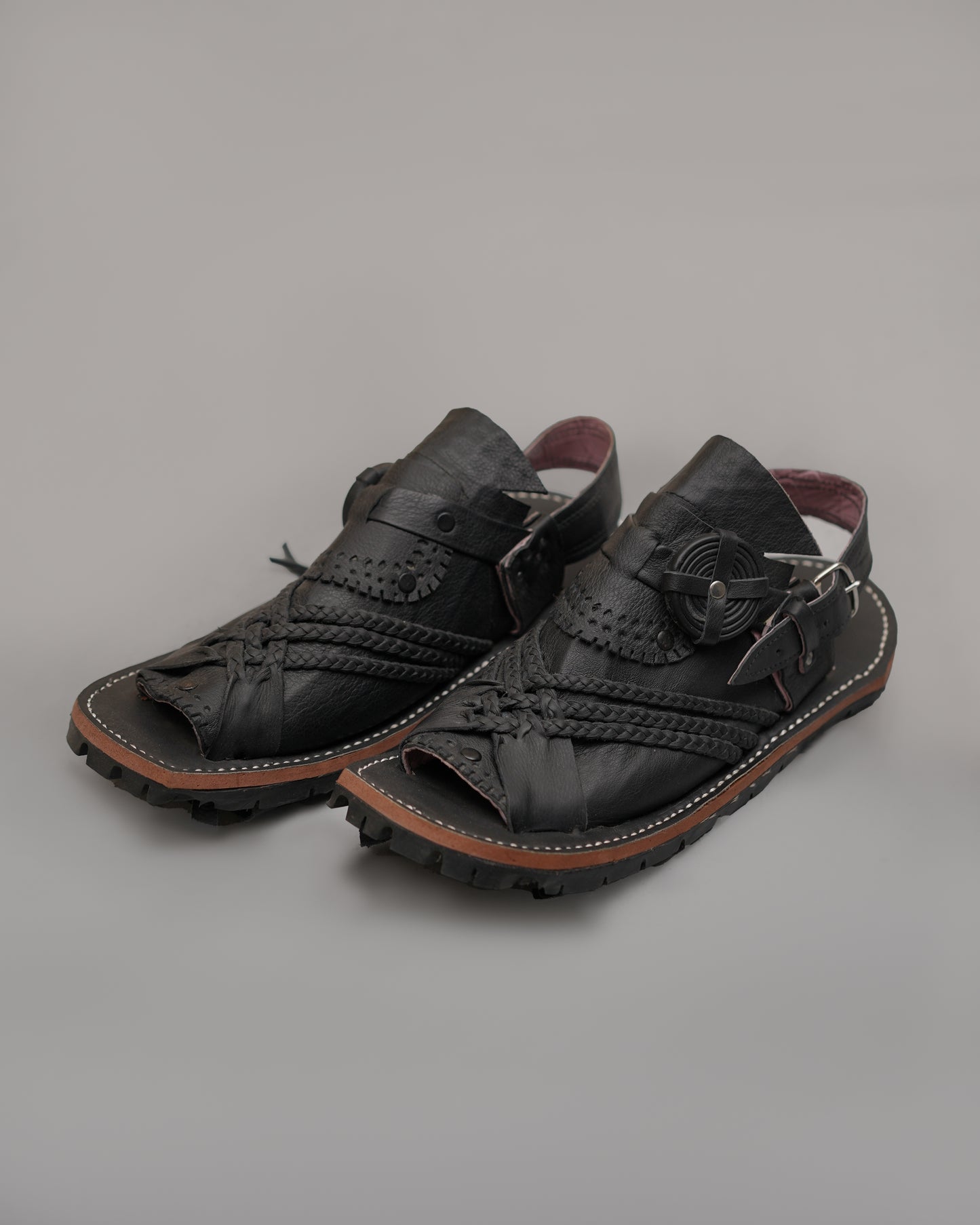 Balochi Leather Handmade Chappal - Khoja.co