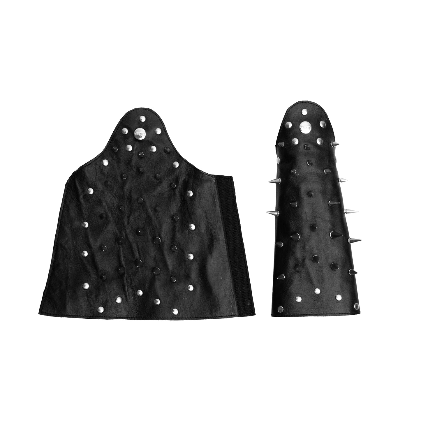 SPIKED LEATHER HAND CUFF - Khoja.co