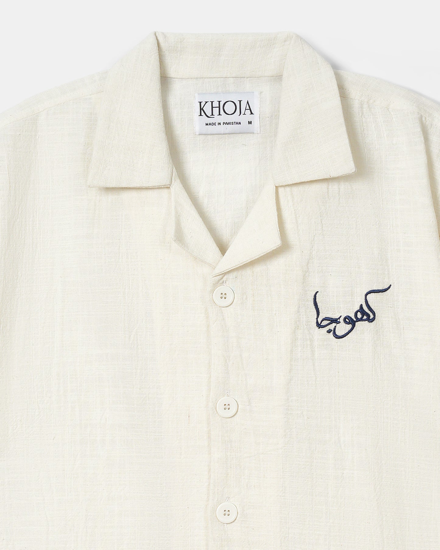 WHITE HEIRLOOM BUTTON DOWN - Khoja.co