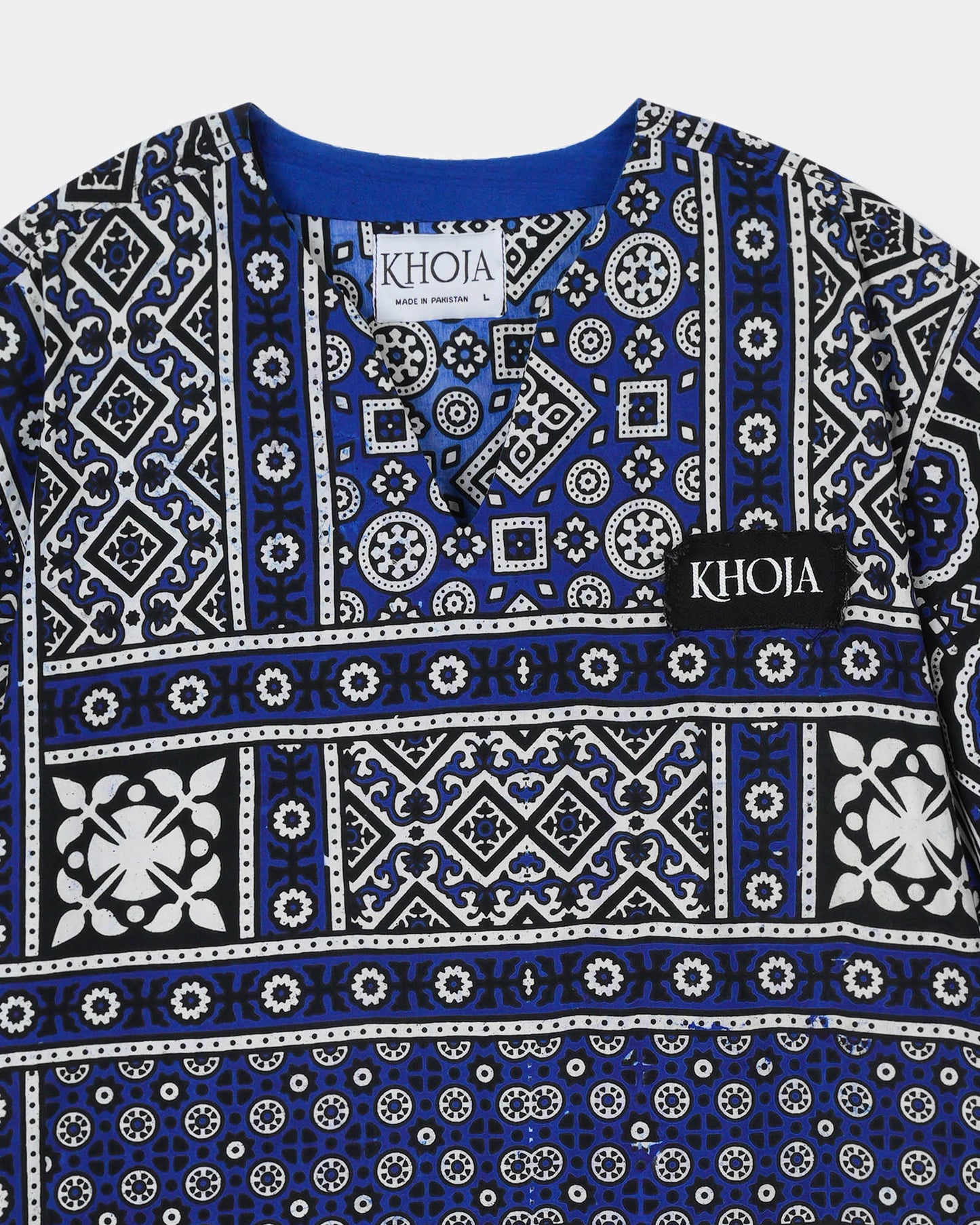 BLUE AJRAK POLO - Khoja.co