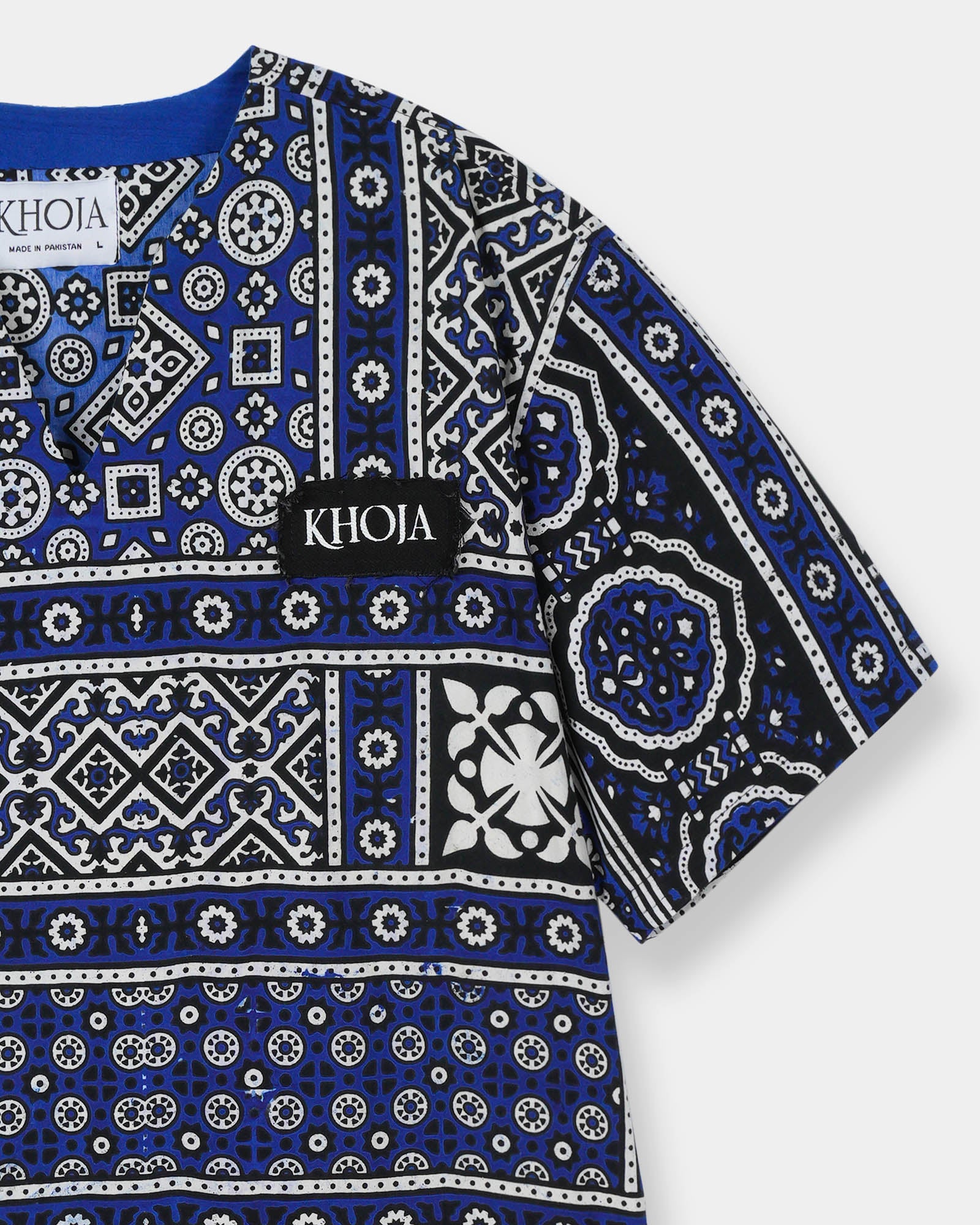 BLUE AJRAK POLO - Khoja.co