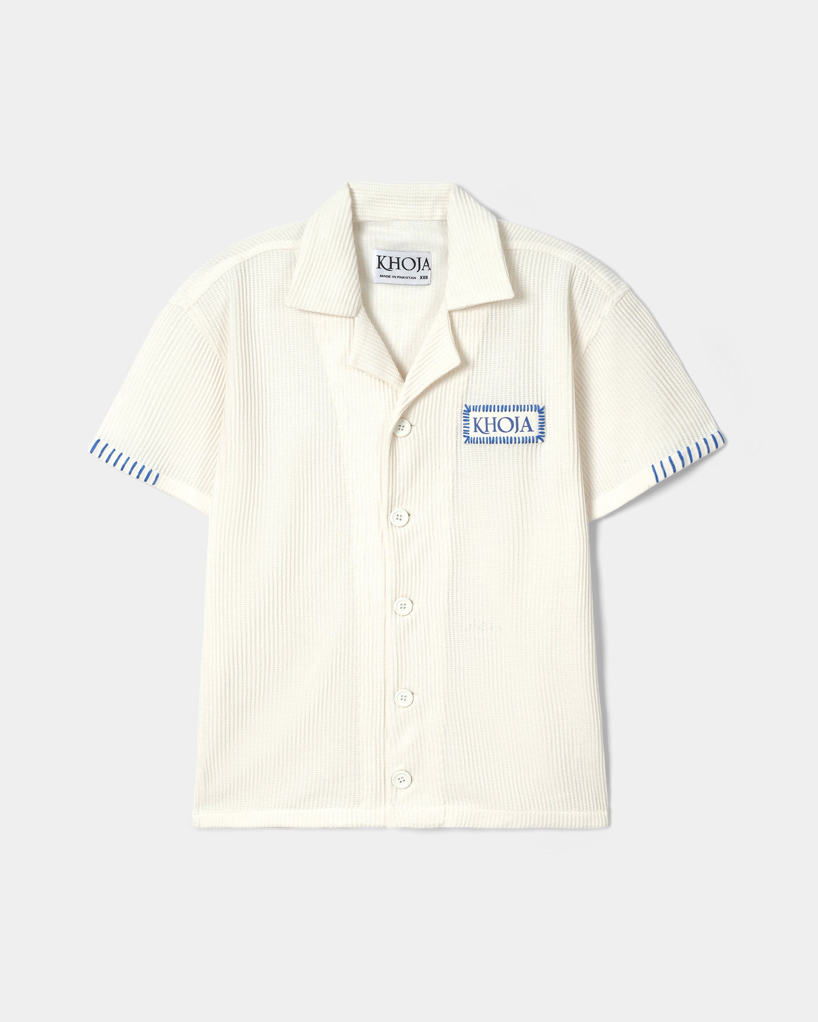 WAFFLE BUTTON DOWN - Khoja.co