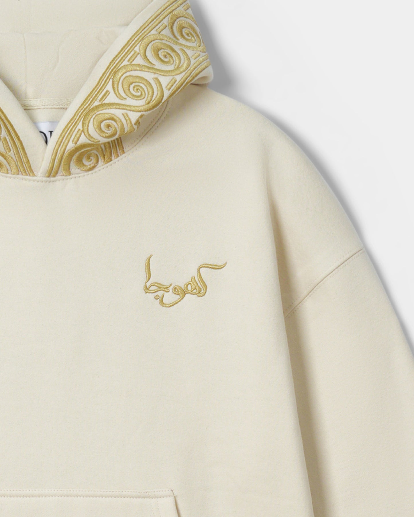 BEIGE GOLDEN ROOTS HOODIE - Khoja.co