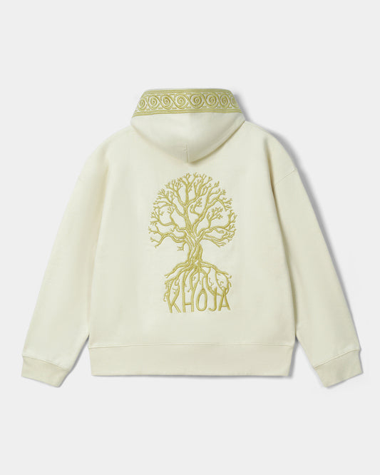 BEIGE GOLDEN ROOTS HOODIE - Khoja.co