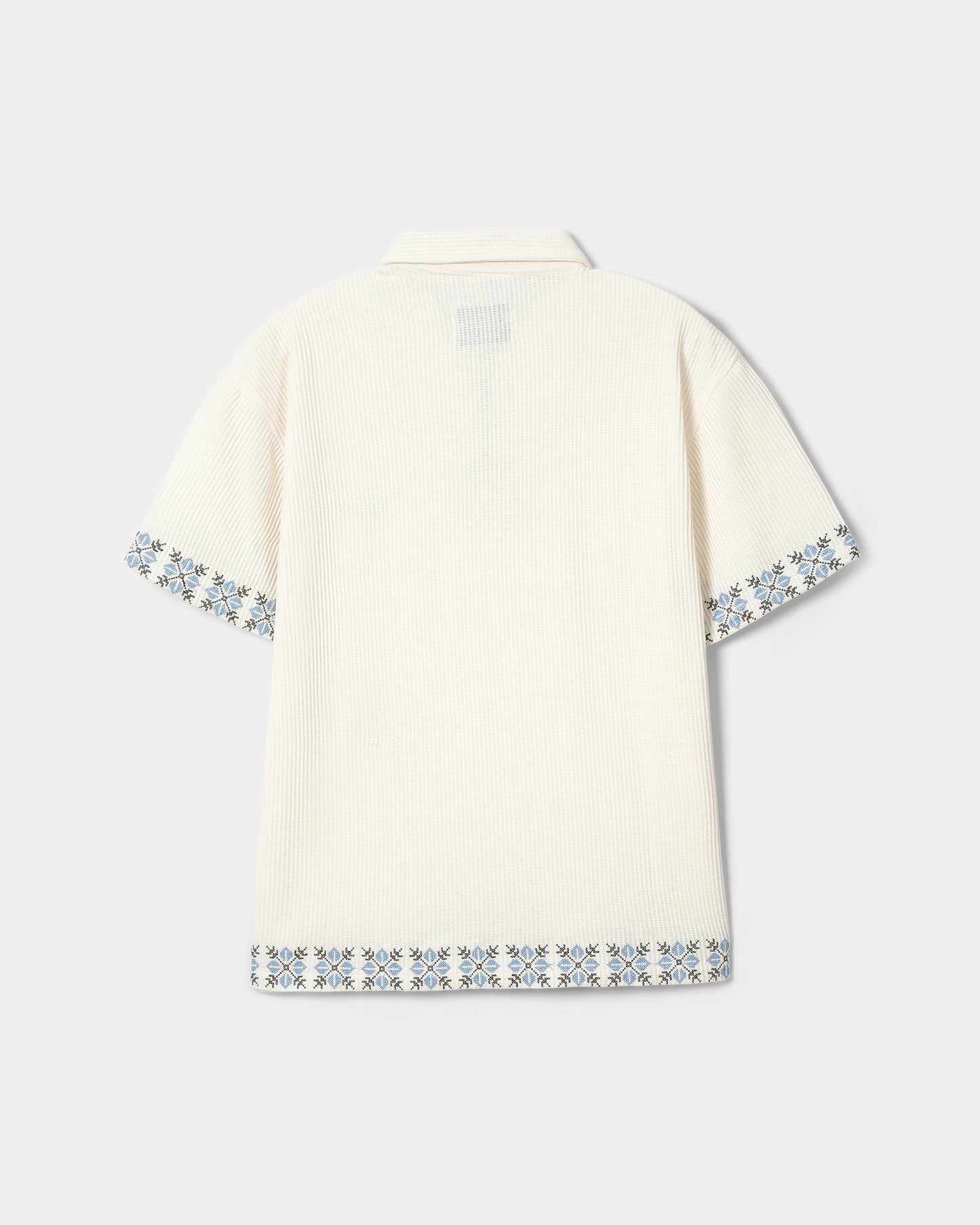 THERMAL EMBROIDERED ZIP POLO - Khoja.co