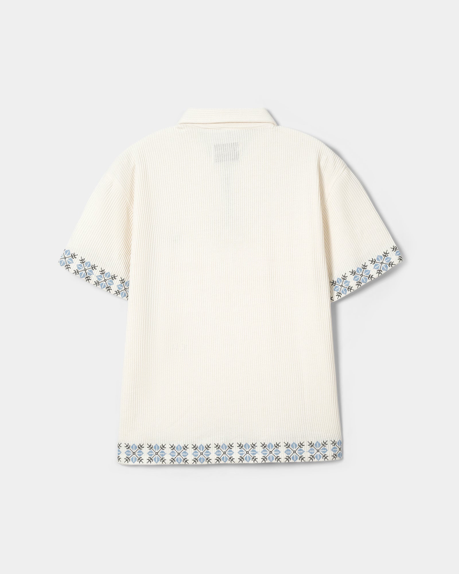 THERMAL EMBROIDERED ZIP POLO - Khoja.co