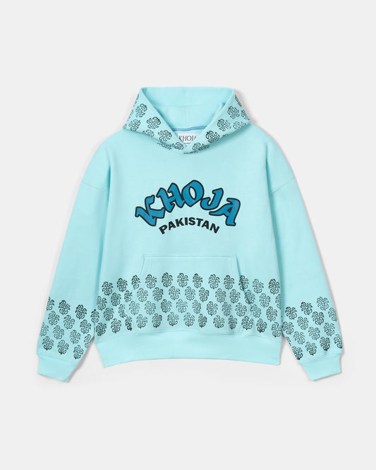 BLUE BLOOM HOODIE - Khoja.co