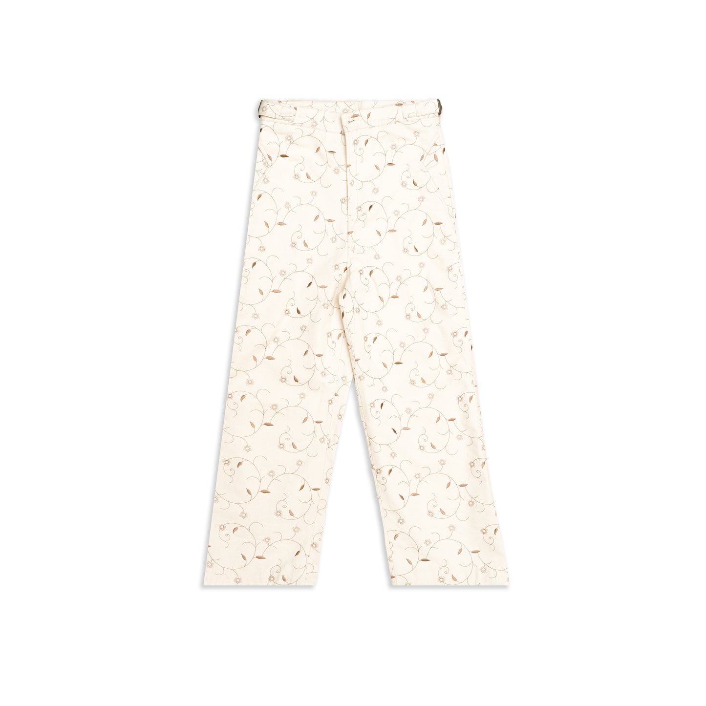 Elegance Embroidered Cotton Pants