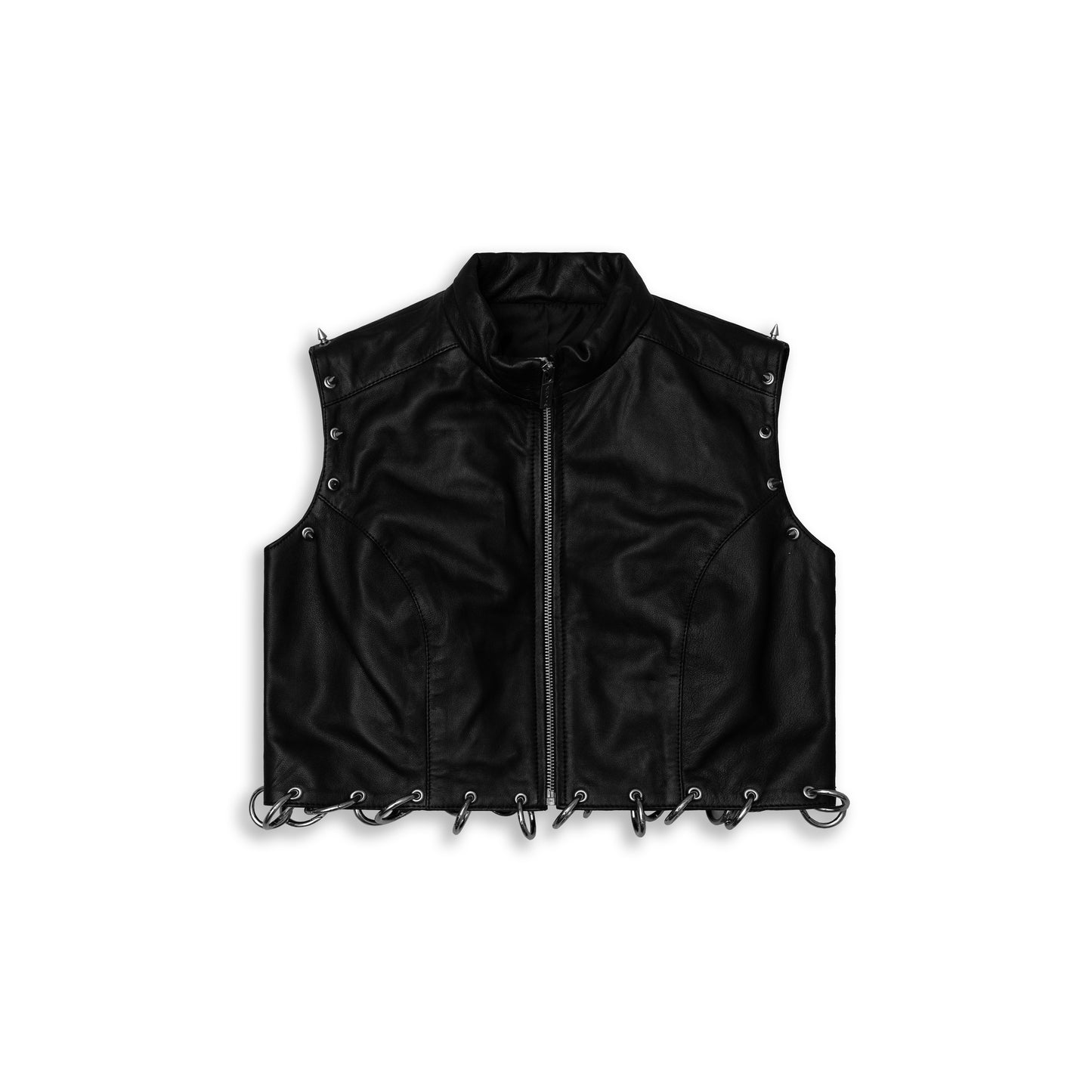 SHADOWPUNK LEATHER CROP TOP