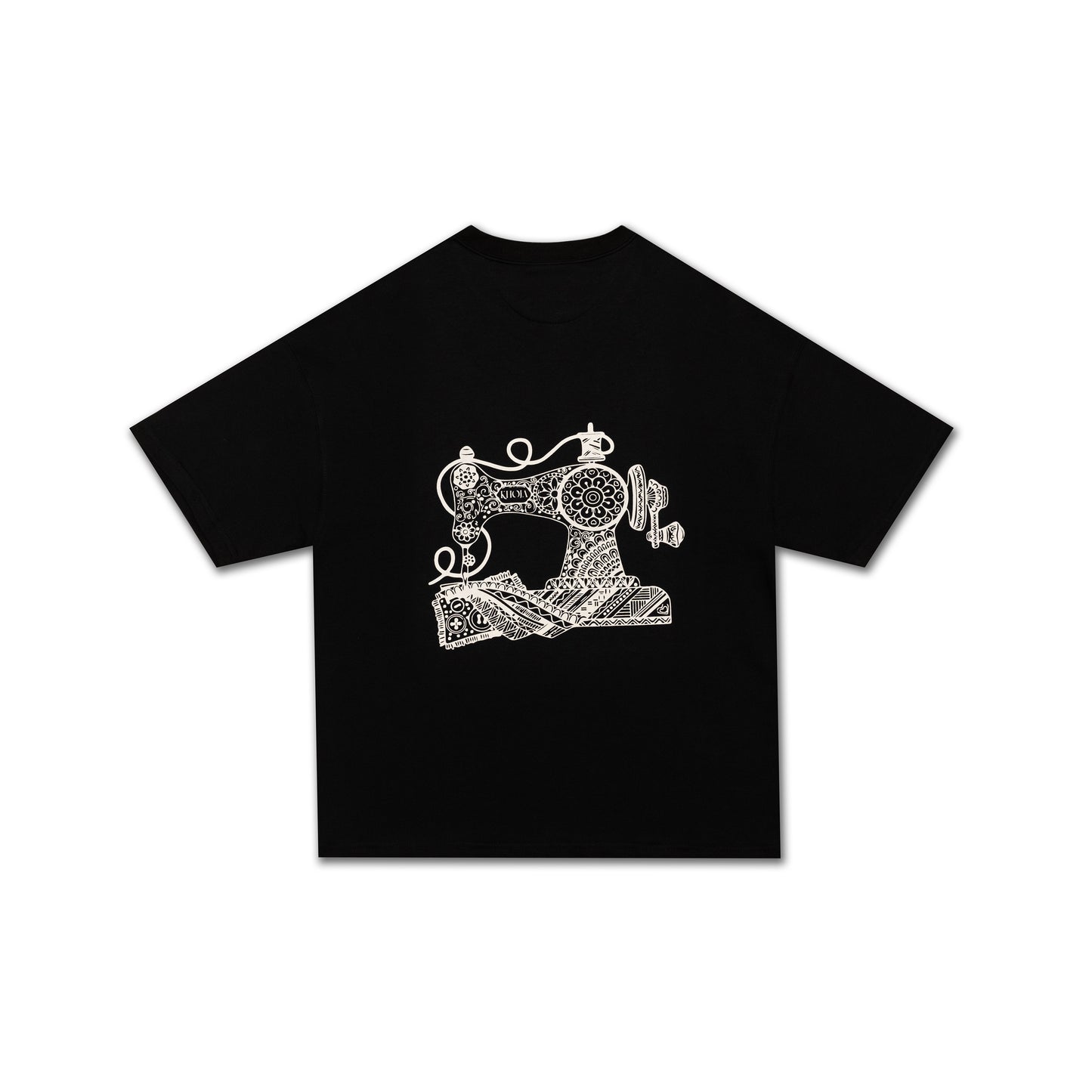 SEW MACHINE BLACK TEE