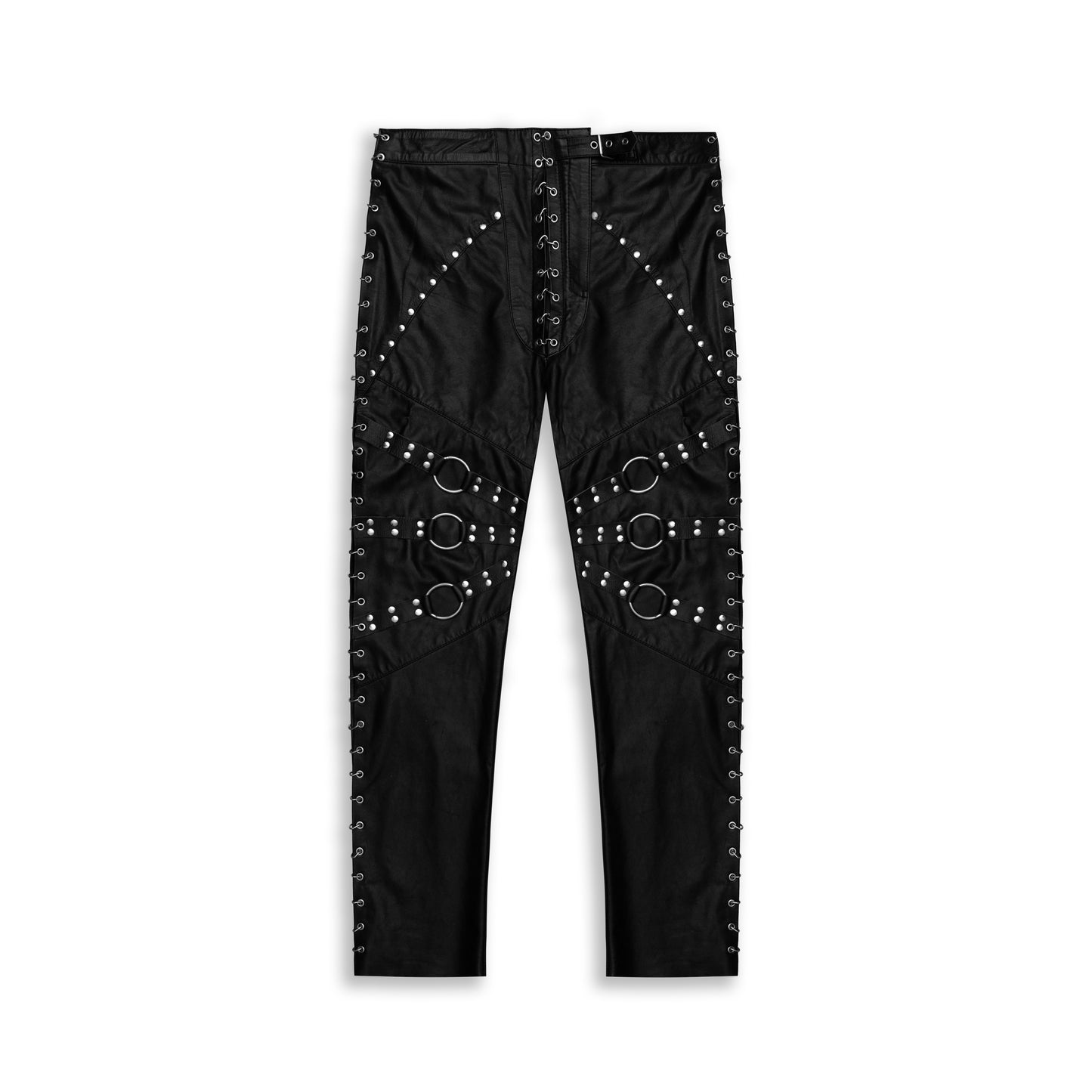 DARK GLINT LEATHER PANTS