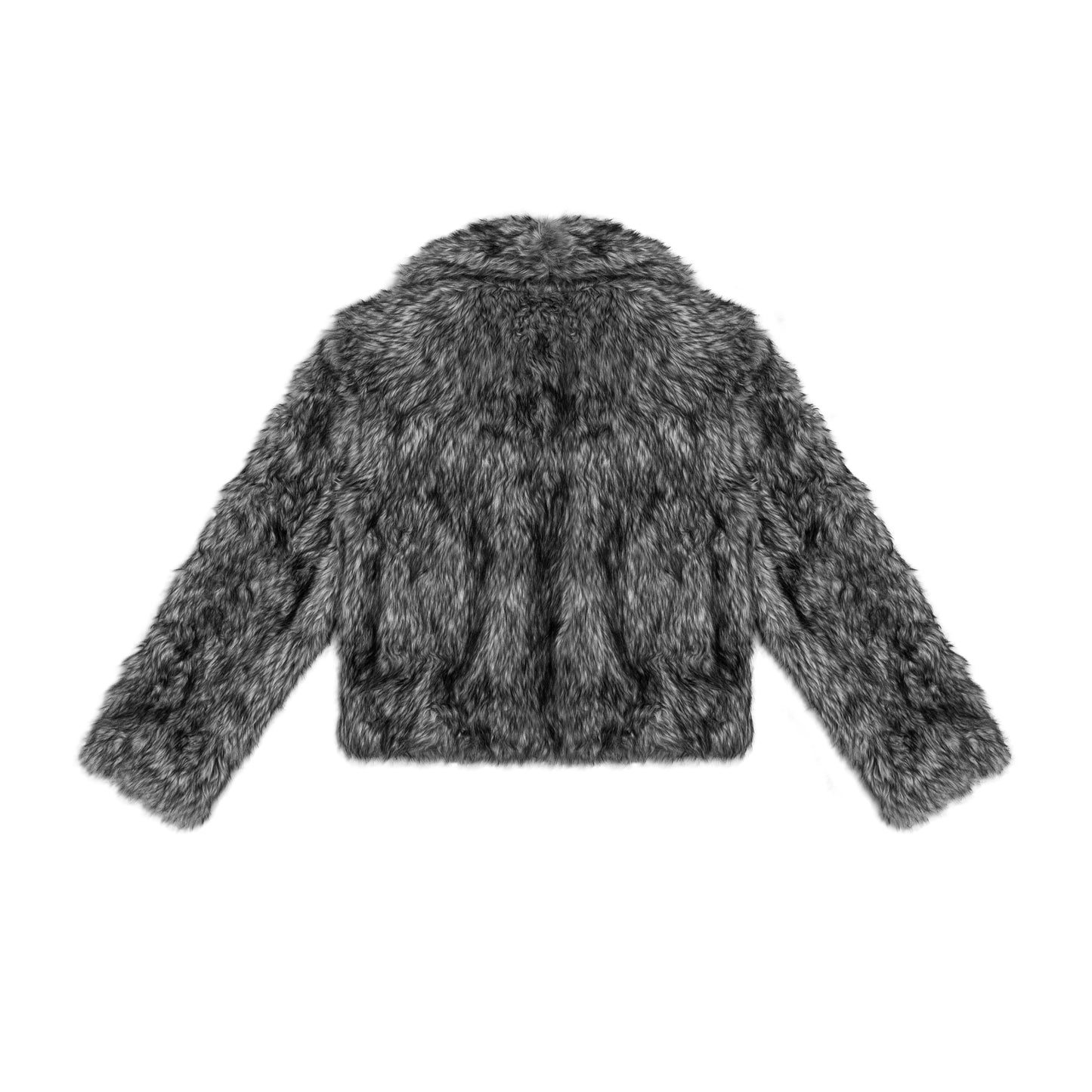 GREY LUXE FUR JACKET