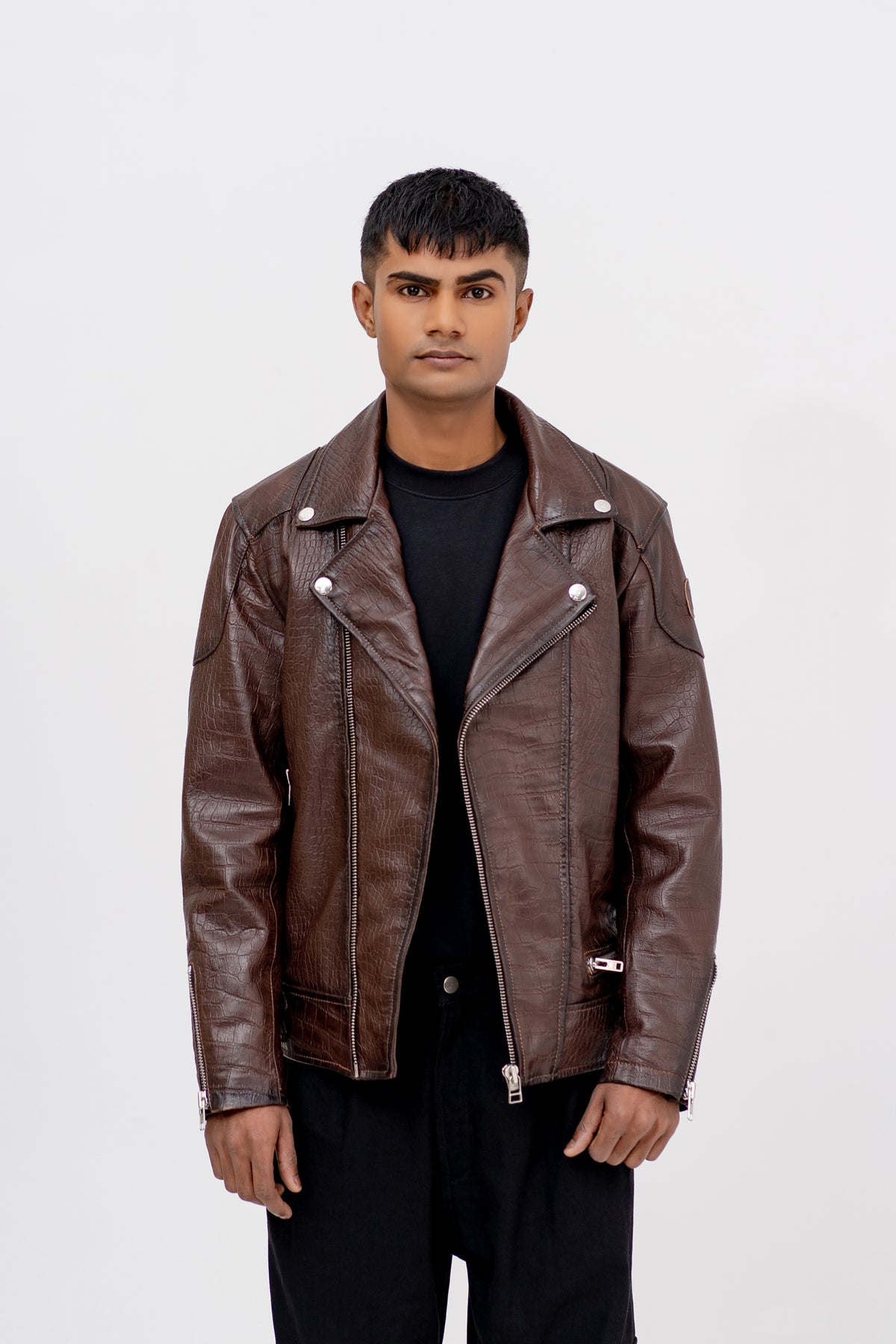 NOCTURNA EDGEFIRE RUB OFF BIKER JACKET