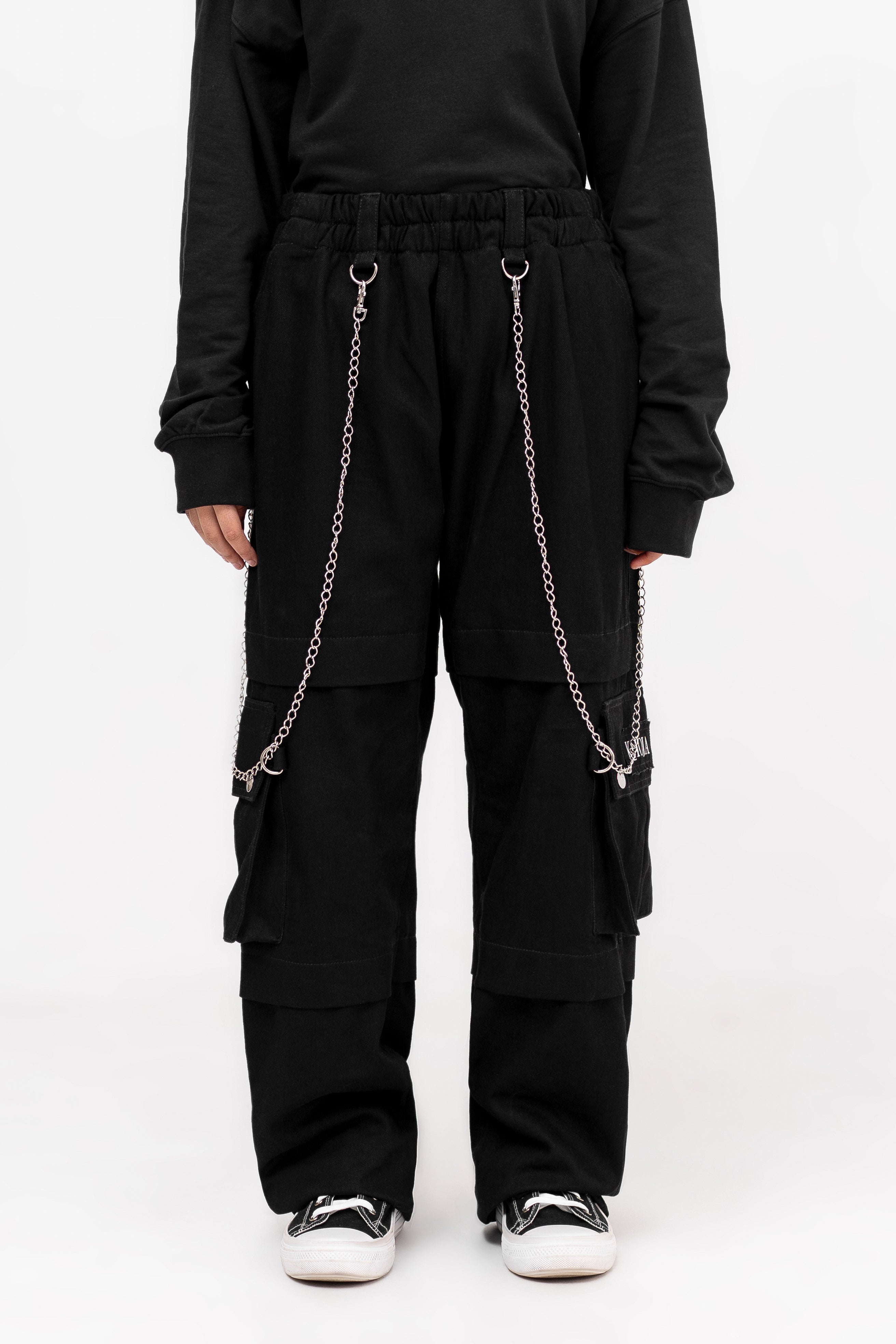 “Midnight Loom" Woven Cotton Trousers