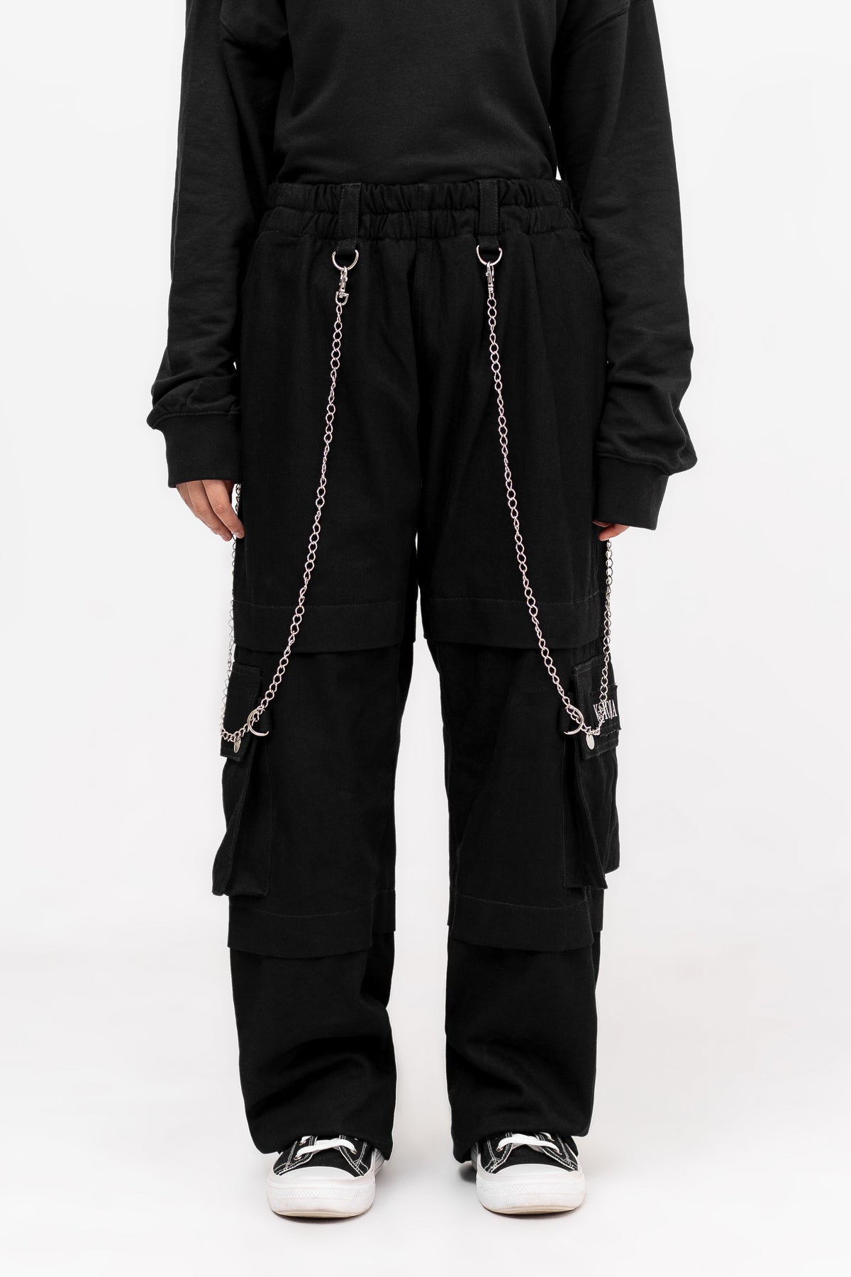 MIDNIGHT LOOM WOVEN COTTON TROUSERS