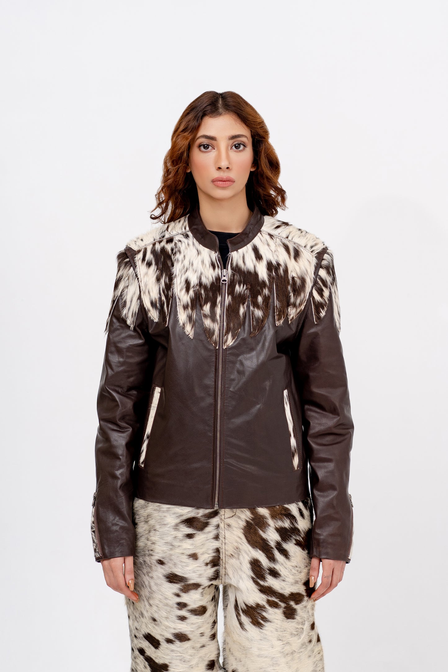 “The Majestic Mirage" Leather Jacket - Khoja.co