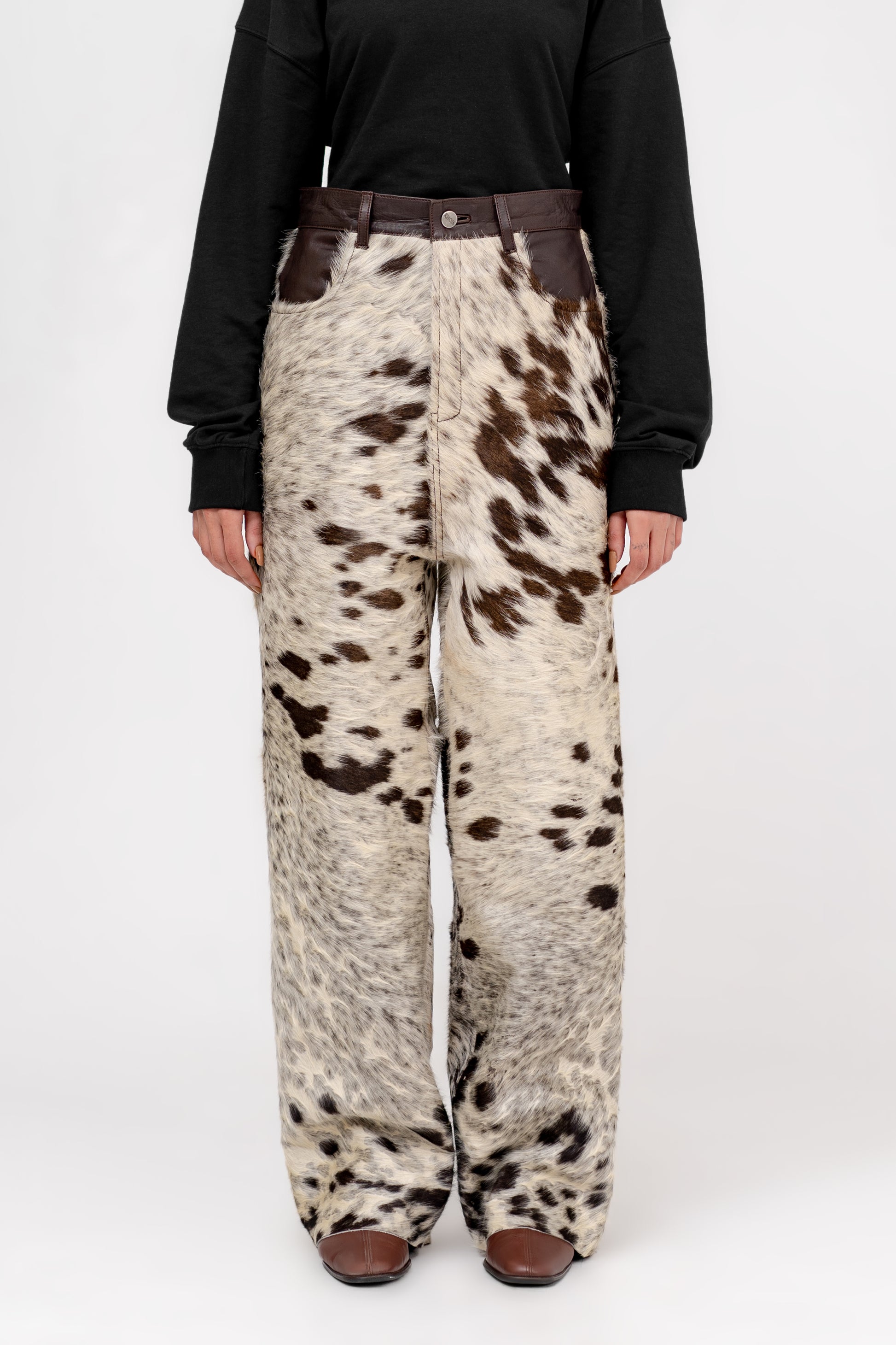 “The Majestic Mirage" Hair-on Leather Pants - Khoja.co