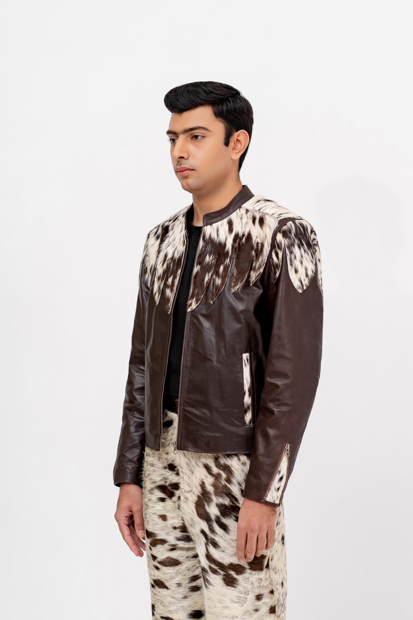 “The Majestic Mirage" Leather Jacket - Khoja.co