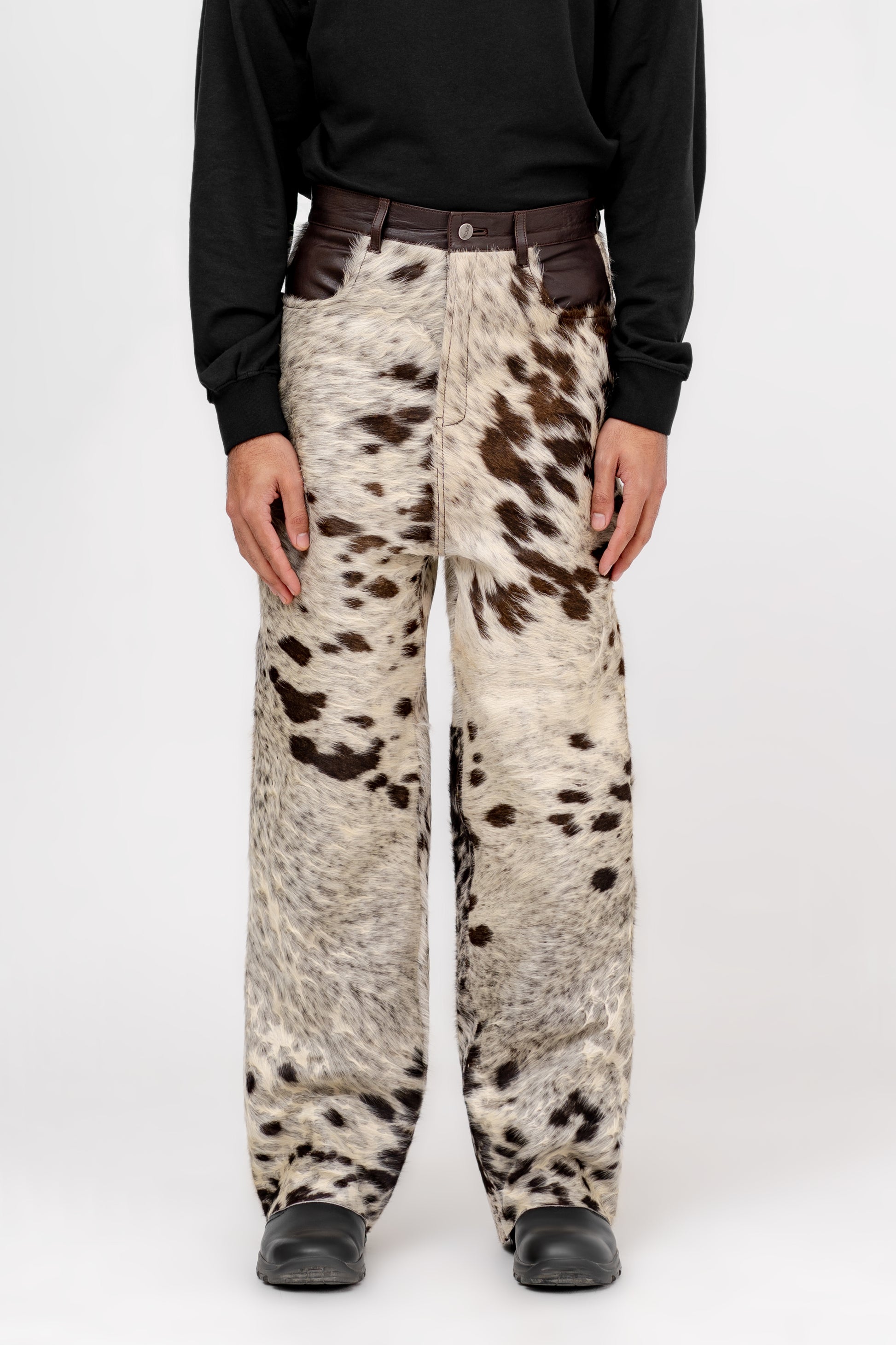 “The Majestic Mirage" Hair-on Leather Pants - Khoja.co