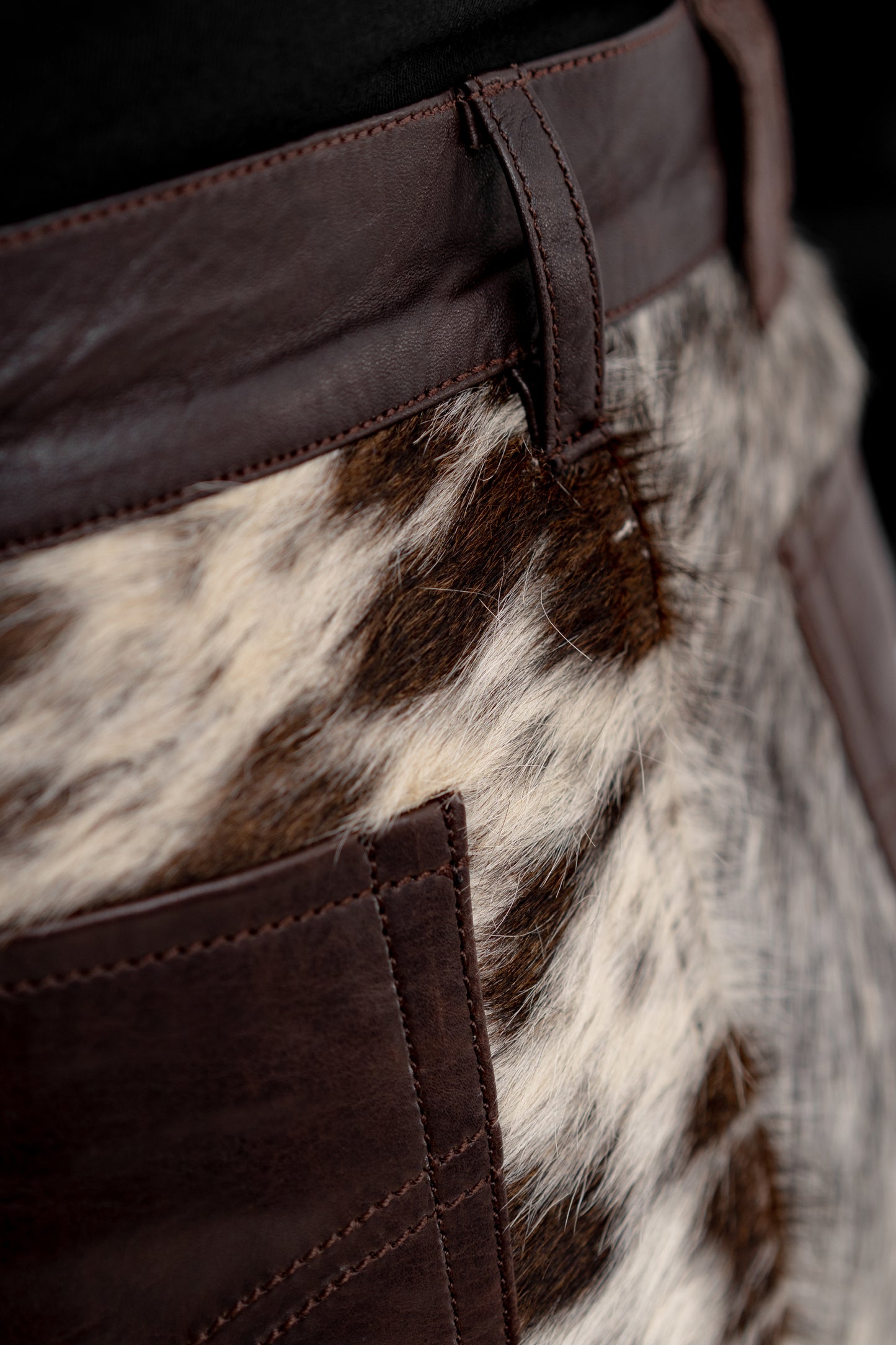 “The Majestic Mirage" Hair-on Leather Pants - Khoja.co