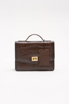 “SADDLE SERENADE” LEATHER BRIEFCASE