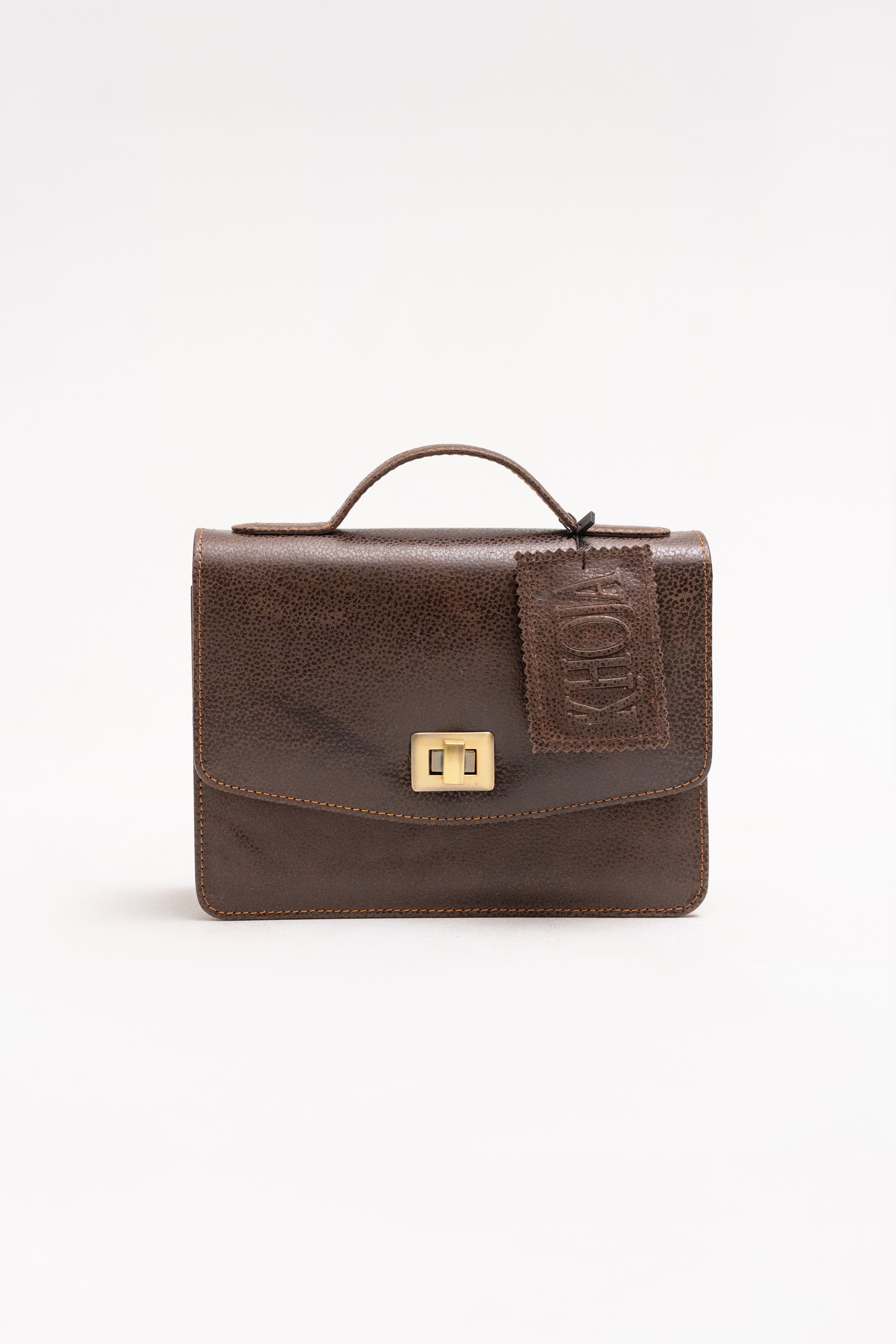 “Saddle Serenade” Leather Briefcase