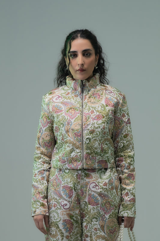 ARTISAN PAISLEY CROP JACKET