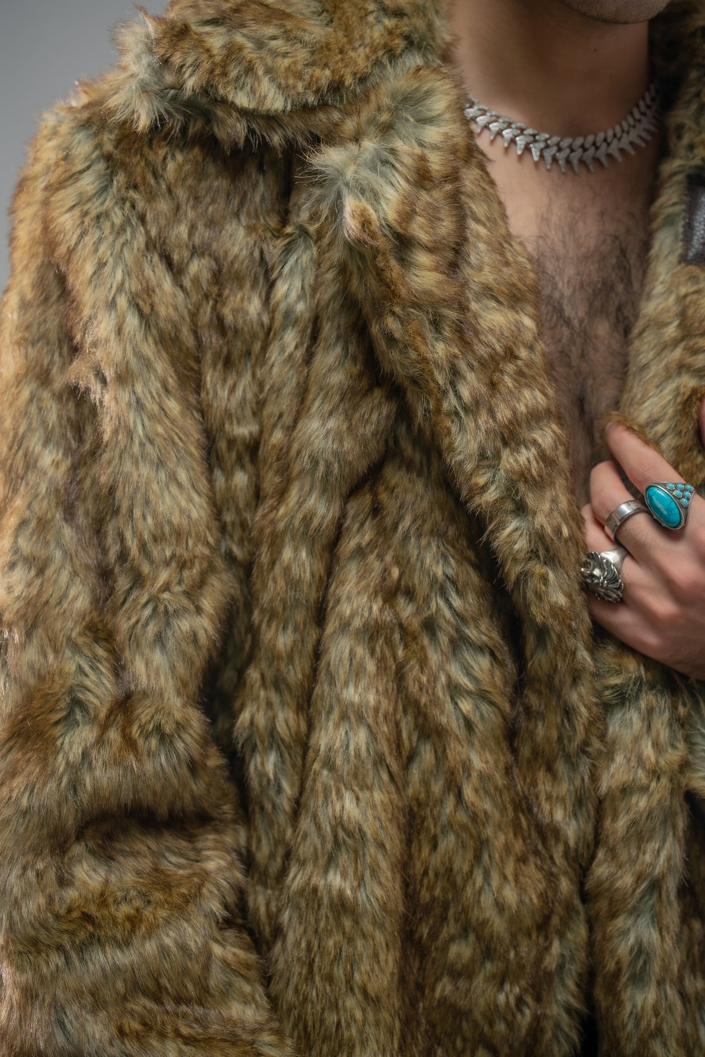 BROWN MAJESTY FUR COAT